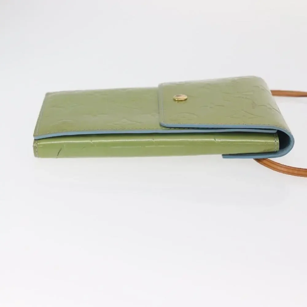Louis Vuitton Monogram Vernis Walker Wallet Baby Blue
